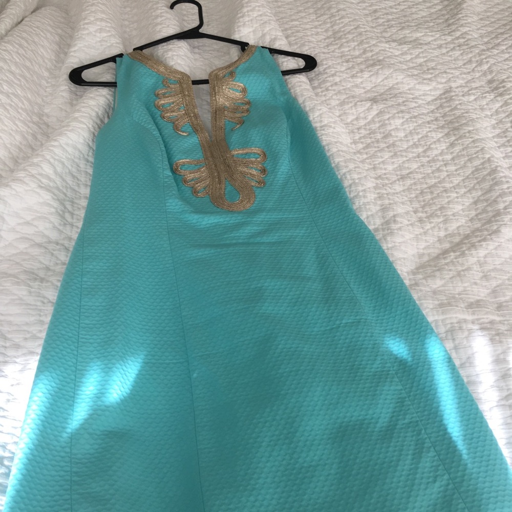 Lily Pulitzer Shift Dress - Blue Ibiza - sz8